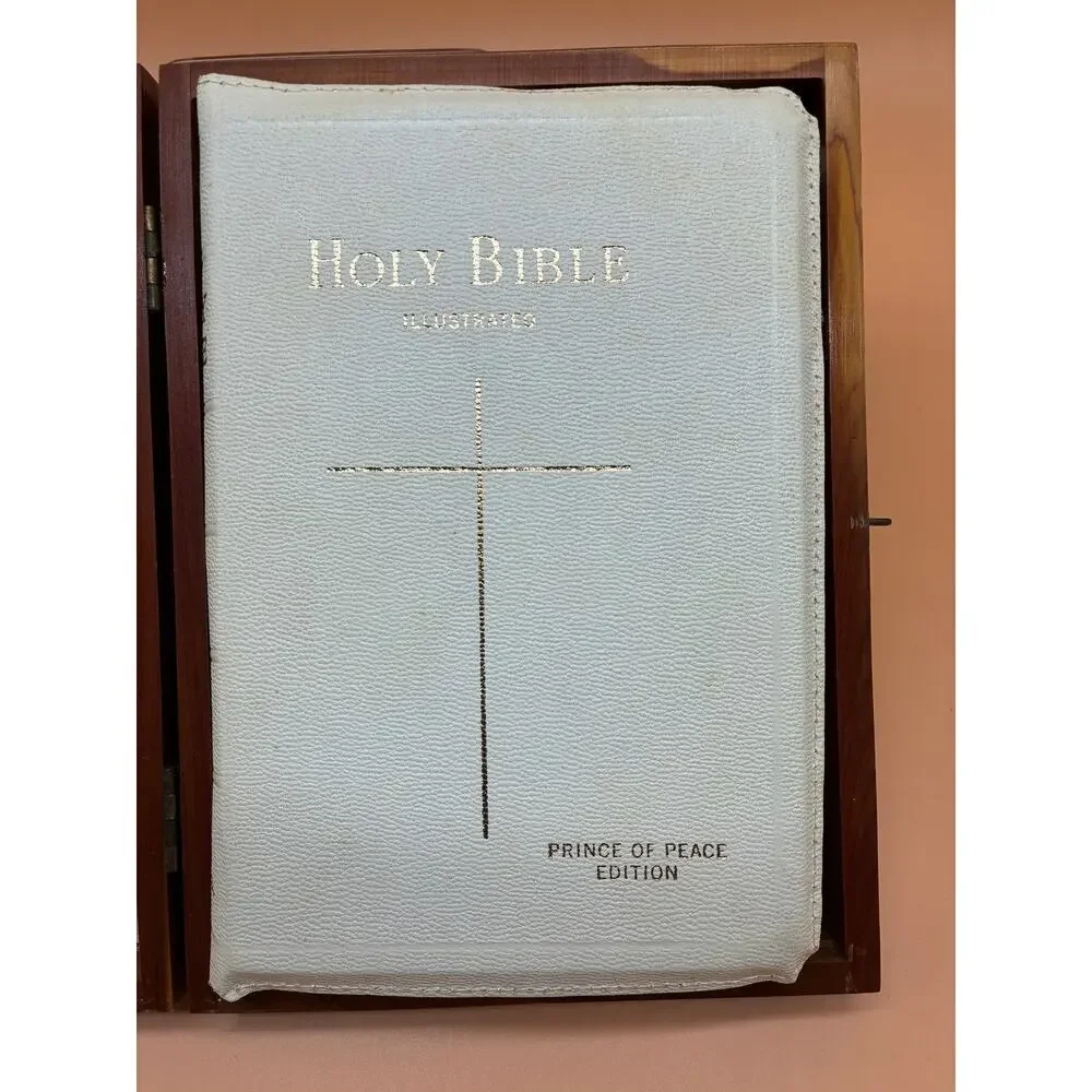 Holy Bible - Memorial Edition w/ Cedar Wood Case AFL-CIO Prince of Peace Edition